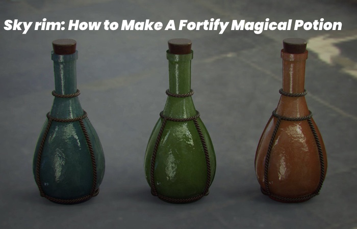Sky rim: How to Make A Fortify Magical Potion