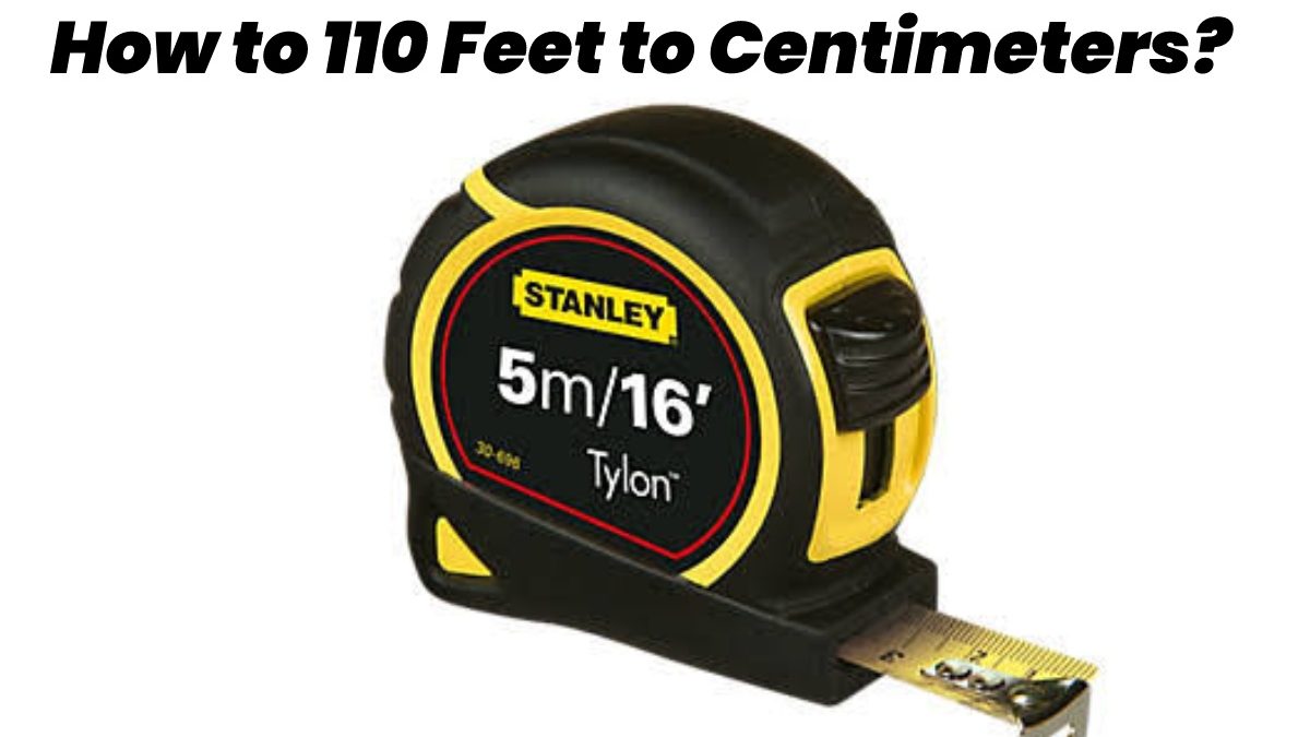 How to 110 Feet to Centimeters?