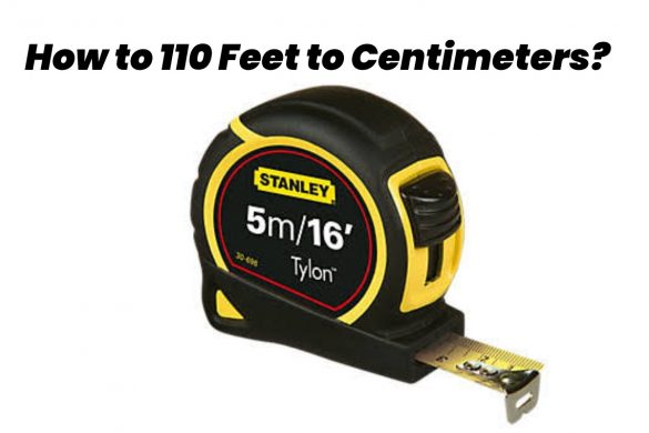 110 feet to centimeters