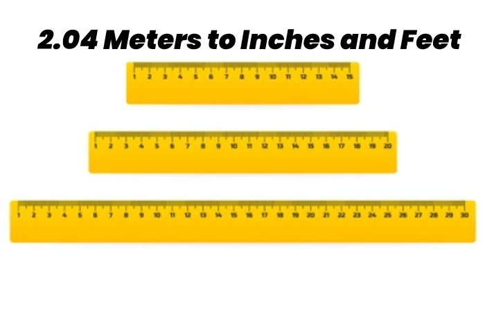 2.04 Meters to Inches and Feet