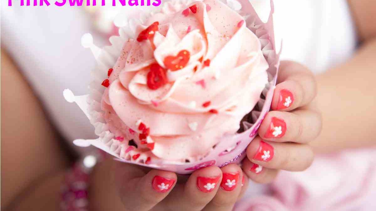 Pink Swirl Nails