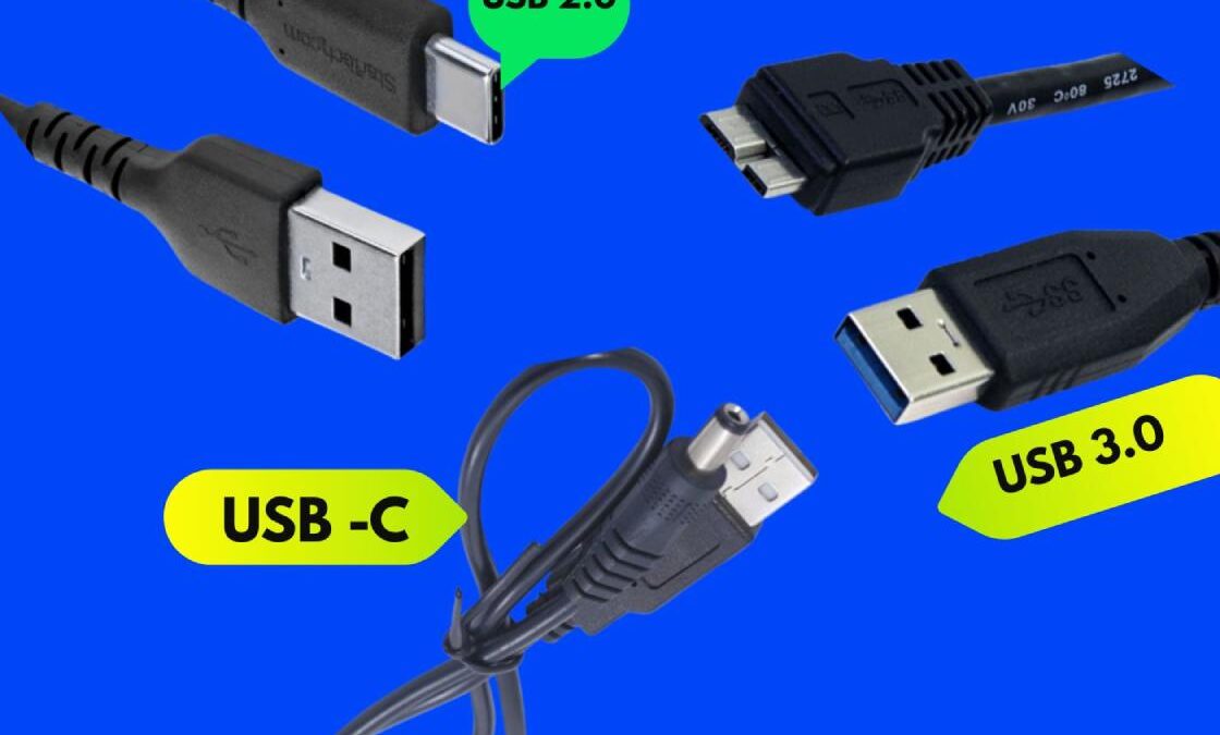 USB 2.0 vs USB 3.0 vs USB-C Ports
