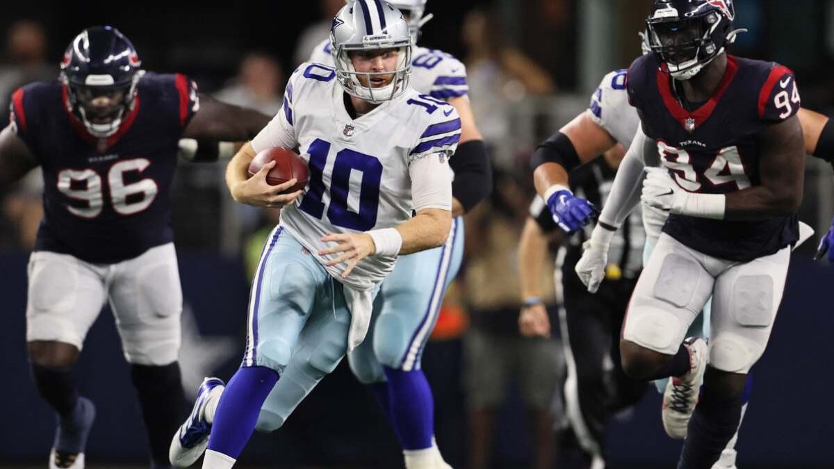 Houston Texans Vs Dallas Cowboys Match Player Stats