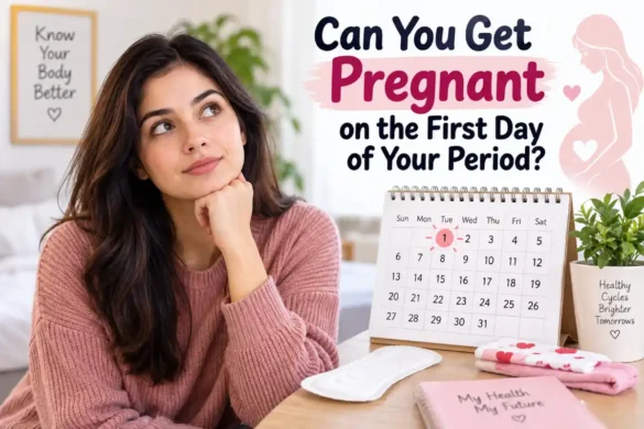 can you get pregnant on the first day of your period