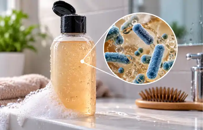 why can bacteria appear in shampoo_
